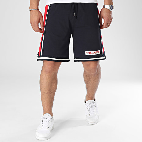 Tommy Hilfiger - Short Jogging Sport Monotype 4416 Bleu Marine Rouge