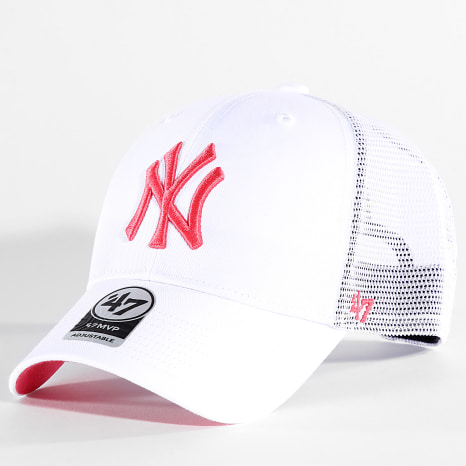 '47 Brand - Gorra Trucker MVP NY Yankees Blanco Rosa