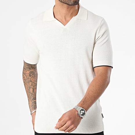 Only And Sons - Polo Manches Courtes Dal Life Beige