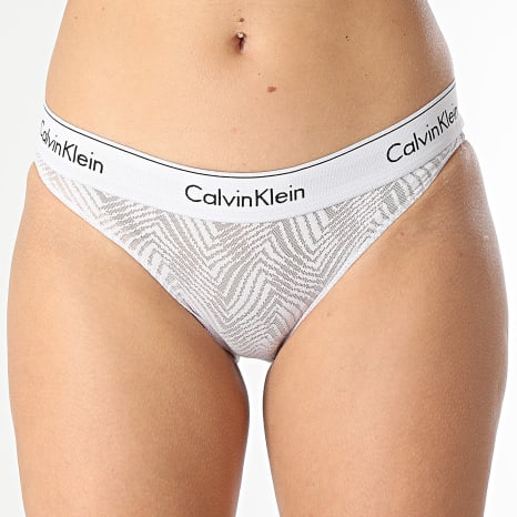 Calvin Klein - Culotte En Dentelle Femme QF7712E Lila