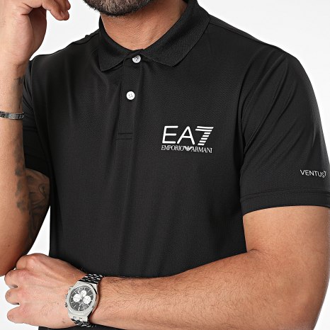 EA7 Emporio Armani - Polo Manches Courtes 8NPF23-PJEMZ Noir