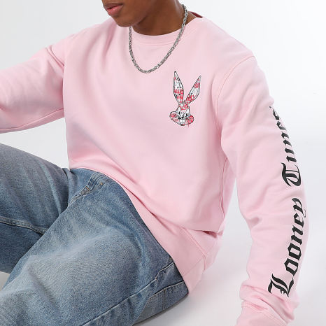 Looney Tunes - Sweat Crewneck Bugs Bunny Pink Minimal Rose