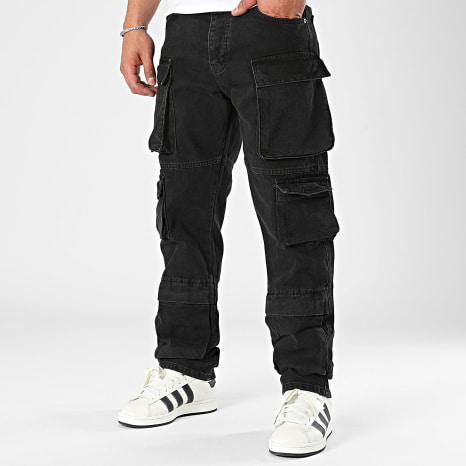 Classic Series - Pantalón cargo vaquero negro