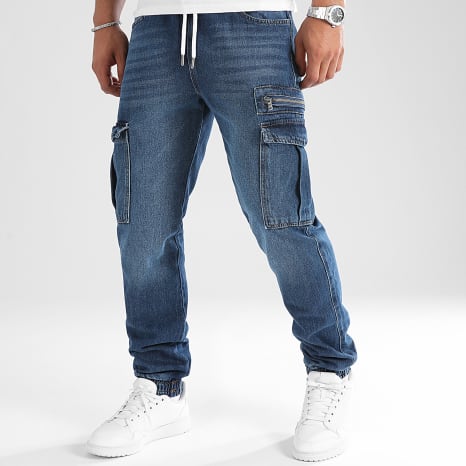 LBO - Pantalone Cargo Jean Relaxed Fit 3397 Medium Denim