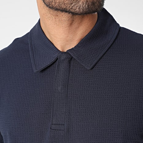 Only And Sons - Polo Manches Courtes Kian Bleu Marine