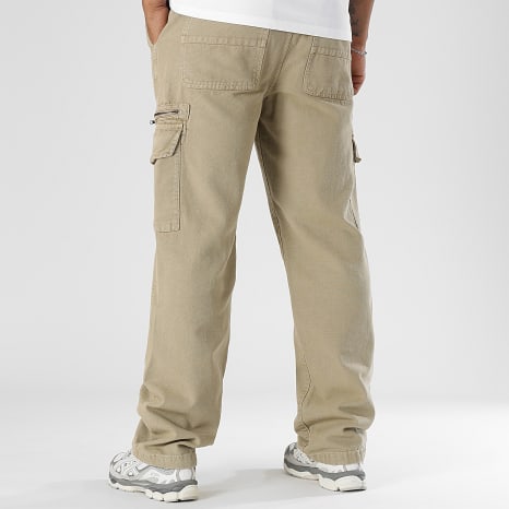 Classic Series - Baggy Cargo Pantalones de lona de algodón 0514 Beige