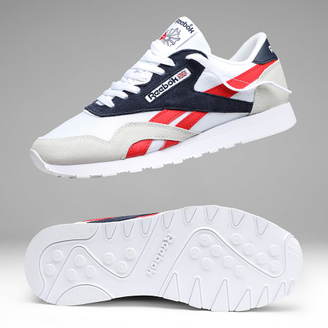 Reebok - Zapatillas Classic Nylon 100209146 Blanco Vector Navy Prince Rojo