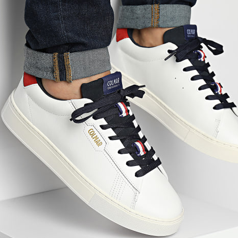 Colmar - Baskets Bates Grade 038 White Navy Red