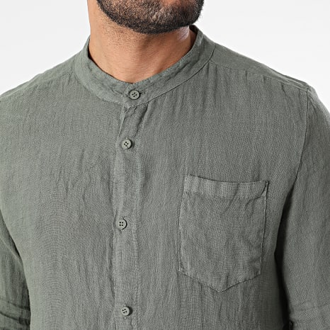 Fins de Séries - Chemise Manches Longues Vert Kaki