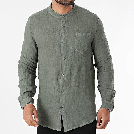 Fins de Séries - Chemise Manches Longues Vert Kaki