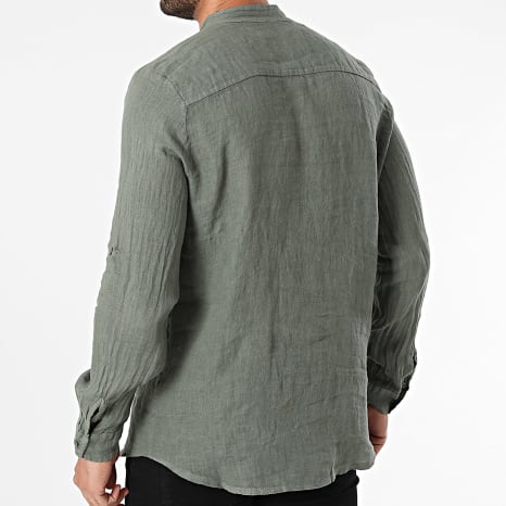 Fins de Séries - Chemise Manches Longues Vert Kaki