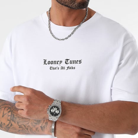 Looney Tunes - Tee Shirt Oversize Large Icy Tweety Back Blanc