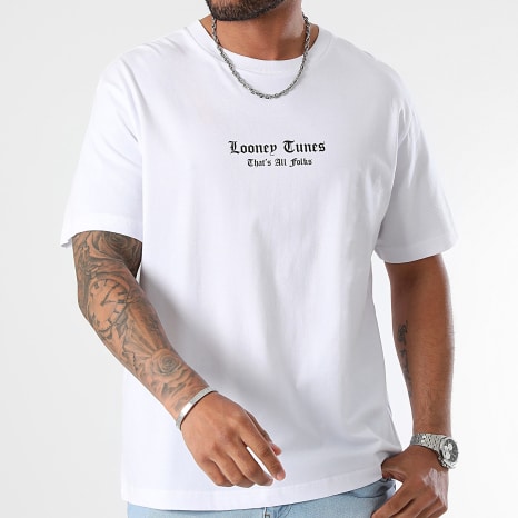 Looney Tunes - Tee Shirt Oversize Large Icy Tweety Back Blanc