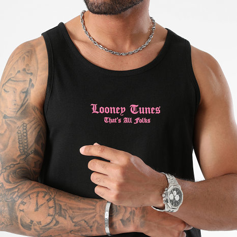 Looney Tunes - Camiseta de tirantes Angry Bugs Bunny Back Negro