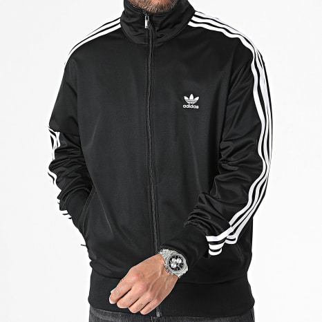 Adidas Originals - Veste Zippée A Bandes Firebird IJ7058 Noir