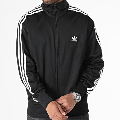 Adidas Originals - Veste Zippée A Bandes Firebird IJ7058 Noir