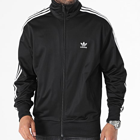 Adidas Originals - Veste Zippée A Bandes Firebird IJ7058 Noir