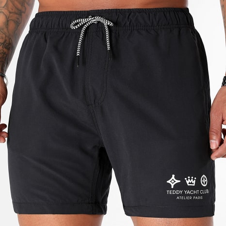 Teddy Yacht Club - Short De Bain Atelier Paris Nero Bianco