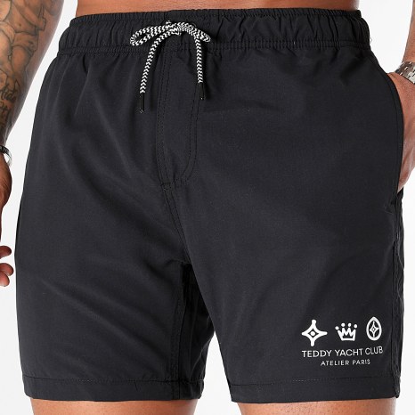 Teddy Yacht Club - Short De Bain Atelier Paris Nero Bianco