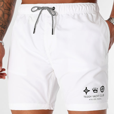 Teddy Yacht Club - Short De Bain Atelier Paris White Black