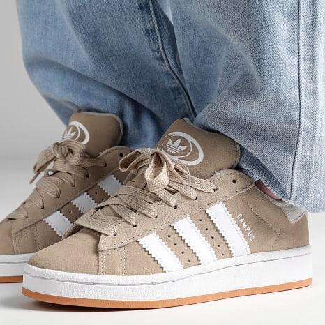 Adidas Originals - Campus 00s Mujer Zapatillas JI4461 Wonder Beige Calzado Blanco Goma2