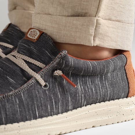 Hey Dude - Mocassins Wally Jersey Charcoal