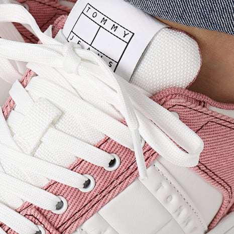Tommy Jeans - Baskets Femme The Brooklyn Mix Media 2577 Chalky Pink