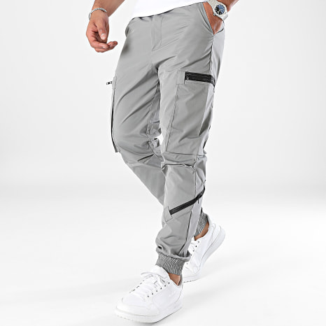 Frilivin - Pantalon Cargo Gris
