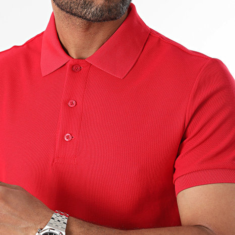 Fusional - Polo Manches Courtes Rouge