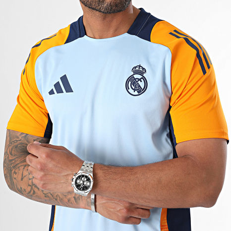 Adidas Performance - Real Madrid Camiseta de Fútbol IT5125 Azul Claro Naranja