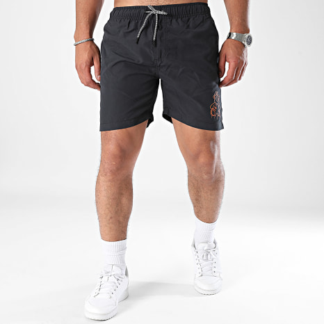 Sale Môme Paris - Short De Bain Nounours King Noir Orange