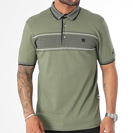 Fins de Séries - Polo Korte Mouw Khaki Groen