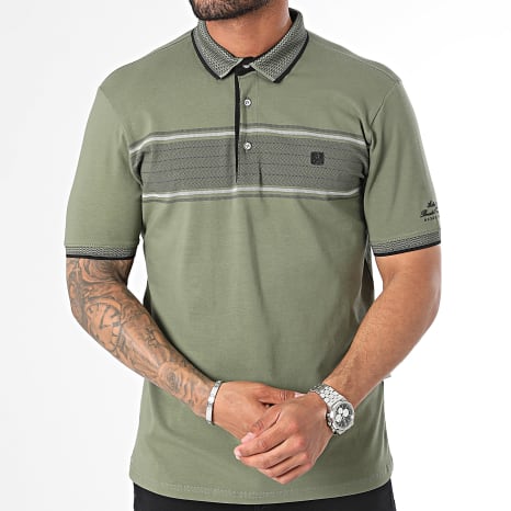 Fins de Séries - Polo Korte Mouw Khaki Groen