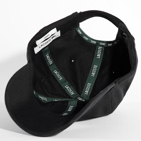Lacoste - Casquette Center Logo Brodé Crocodile Noir