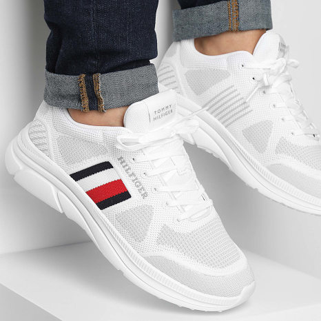 Tommy Hilfiger - Baskets Modern Runner Knit Evo 5245 White