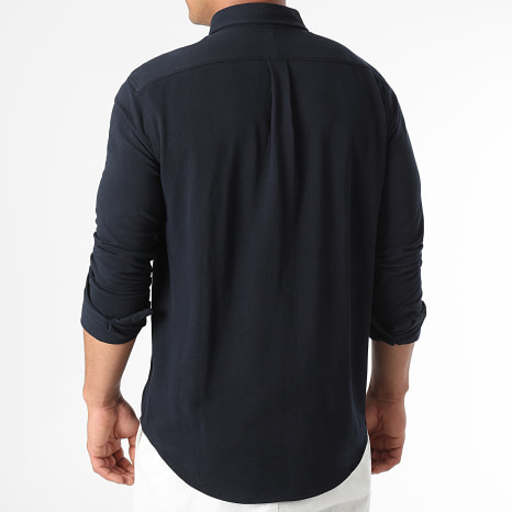 Polo Ralph Lauren - Chemise Manches Longues Original Player Bleu Marine