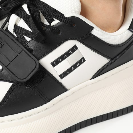 Tommy Jeans - Zapatillas Retro Flatform Velcro 2573 Negro Mujer