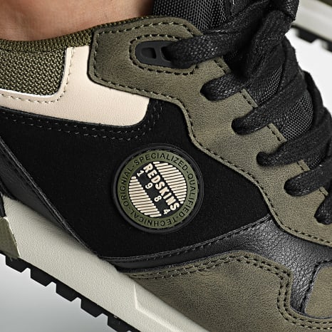 Redskins - Oyat 3 T271YV Khaki Zwart Sneakers Redskins - Oyat 3 T271YV Khaki Zwart Sneakers