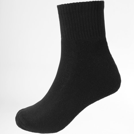 LBO - Pack de 10 Pares de Calcetines Quarter 0029 Negro Blanco