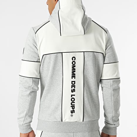 Comme Des Loups - Ensemble De Survetement Baltimore Blanc Gris Chiné