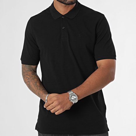 Jack And Jones - Polo Manches Courtes Basic Noir