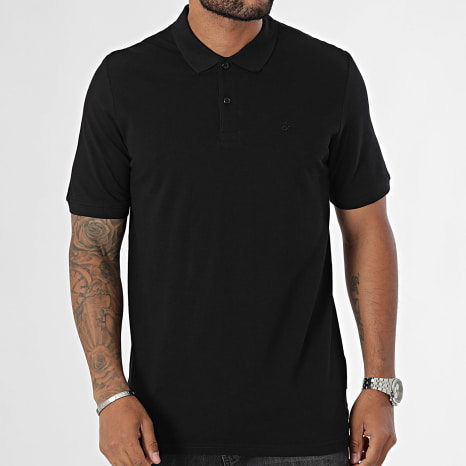 Jack And Jones - Polo Manches Courtes Basic Noir