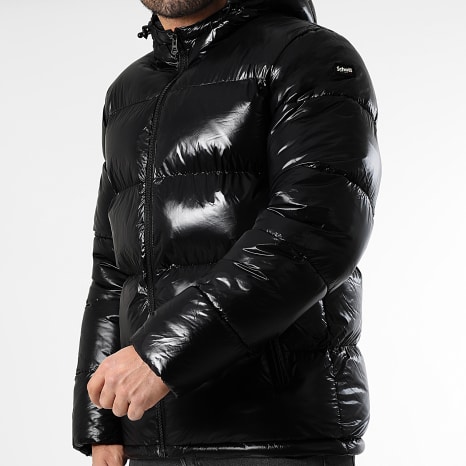 Schott NYC - Chaqueta con capucha Columbus Negra