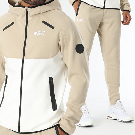 Comme Des Loups - Completo di tuta Keyzer Beige Bianco