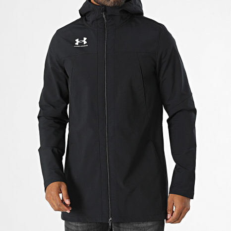UNDER ARMOUR パーカー Under Armour - Long Zip Hooded Jacket 1387162 Black - Ryses