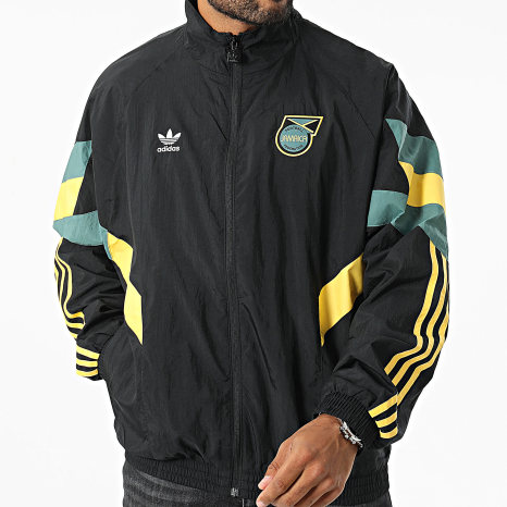 Adidas Originals - JFF Jamaica Stripe Zip Jacket IN5568 Black - Ryses
