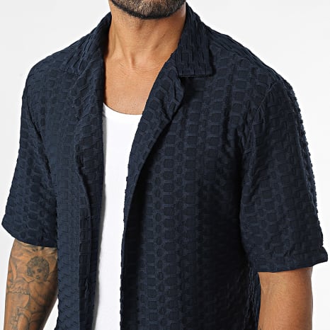 Uniplay - Chemise Manches Courtes Bleu Marine