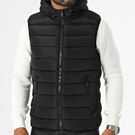 Kymaxx - Chaqueta sin mangas con capucha Negro