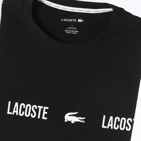 Lacoste - Tee Shirt Logo Crocodile Noir