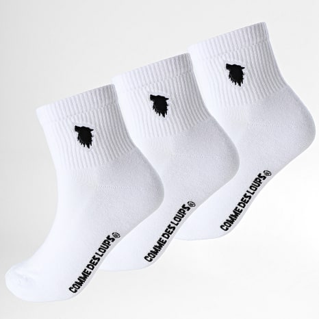 Comme Des Loups - Lot De 3 Paires De Chaussettes ECUX3W Blanc